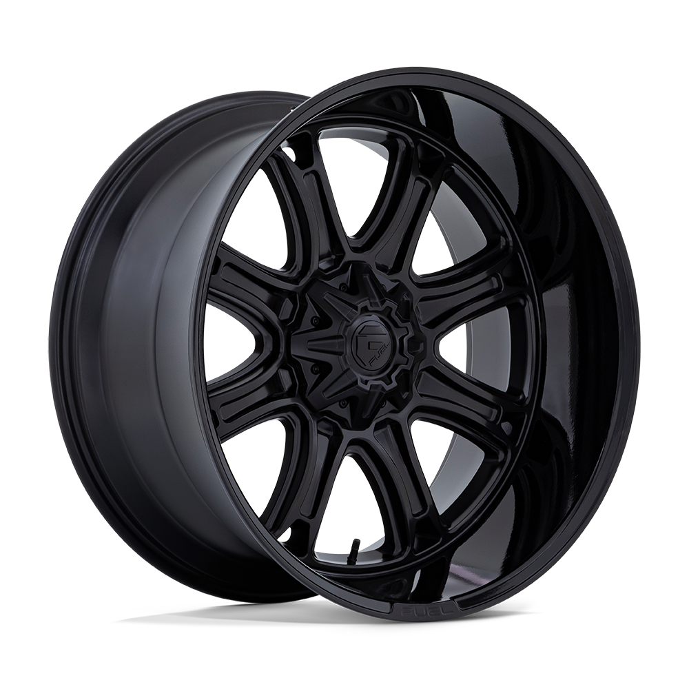 Fuel 1PC DARKSTAR - Matte Black W/ Gloss Black Lip-Wheels-Fuel-FC853MB20106718N-Dirty Diesel Customs