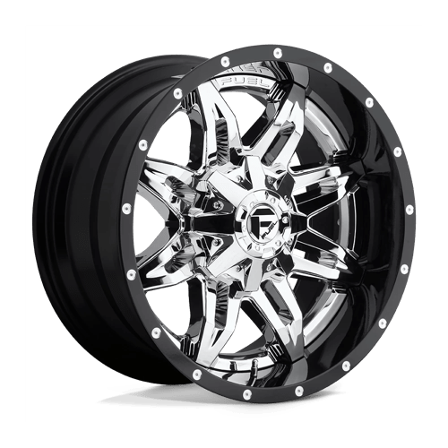 Fuel 2PC D266 LETHAL - Chrome Plated Gloss Black Lip-Wheels-Fuel-Dirty Diesel Customs