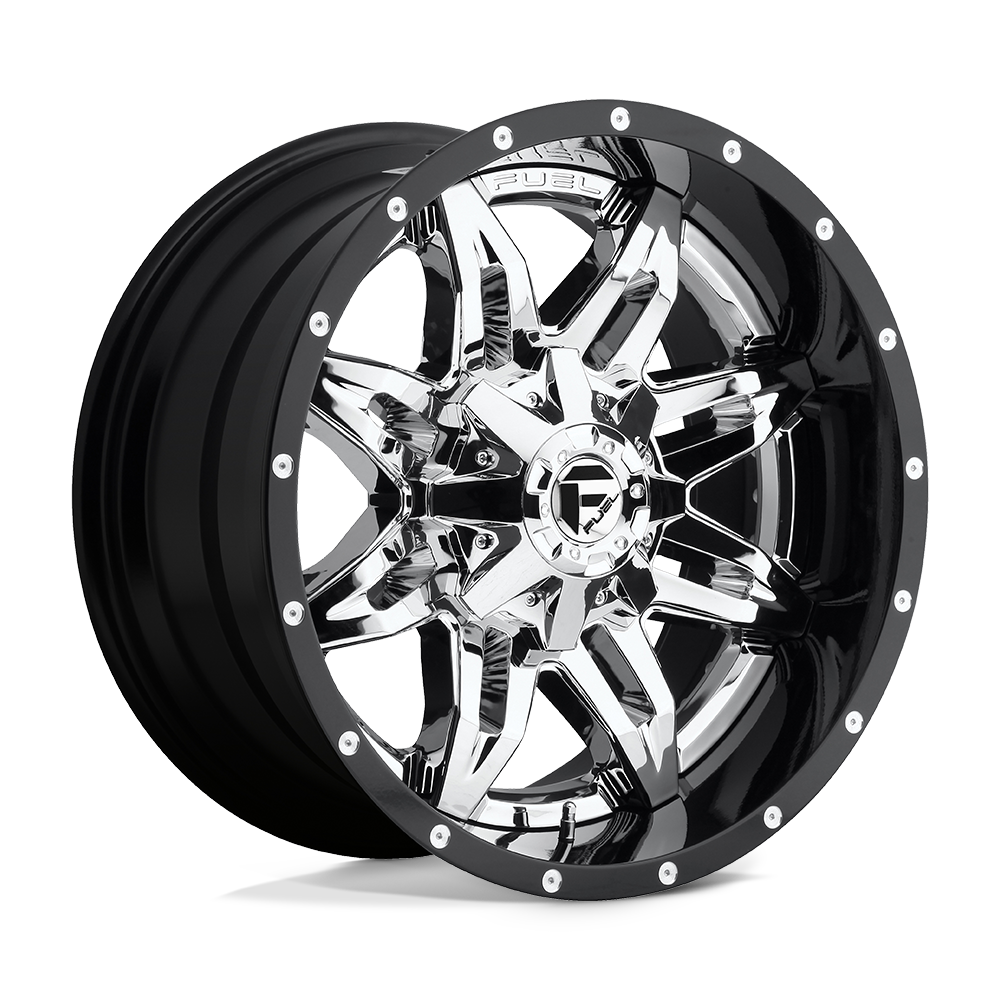 Fuel 2PC D266 LETHAL - Chrome Plated Gloss Black Lip-Wheels-Fuel-D26620002647-Dirty Diesel Customs