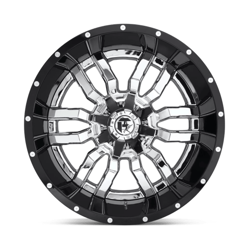 Fuel 2PC D270 SLEDGE - Chrome Plated Gloss Black Lip-Wheels-Fuel-Dirty Diesel Customs