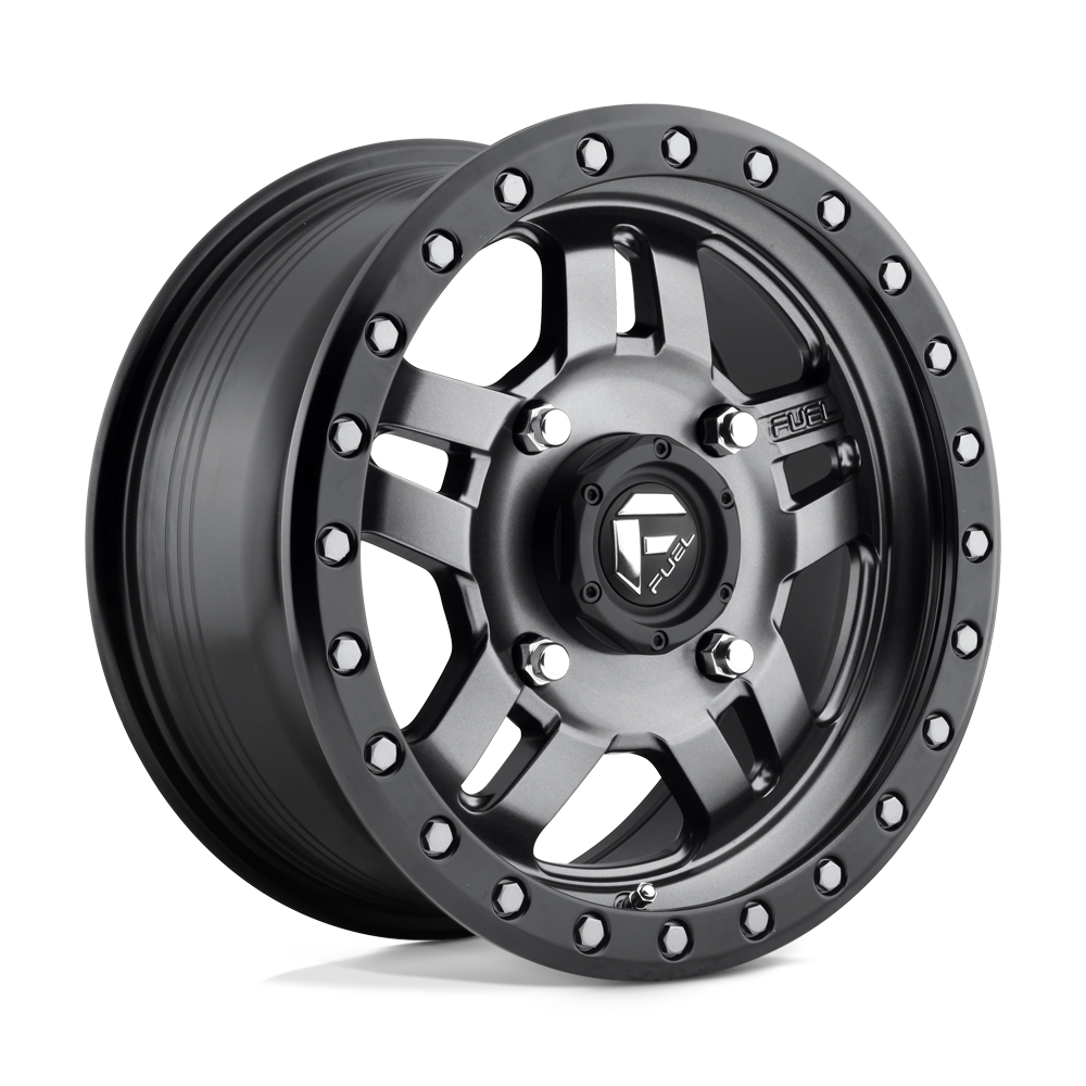 Fuel UTV D558 ANZA - Matte Gun Metal Black Bead Ring-Wheels-Fuel-D5581470A544-Dirty Diesel Customs