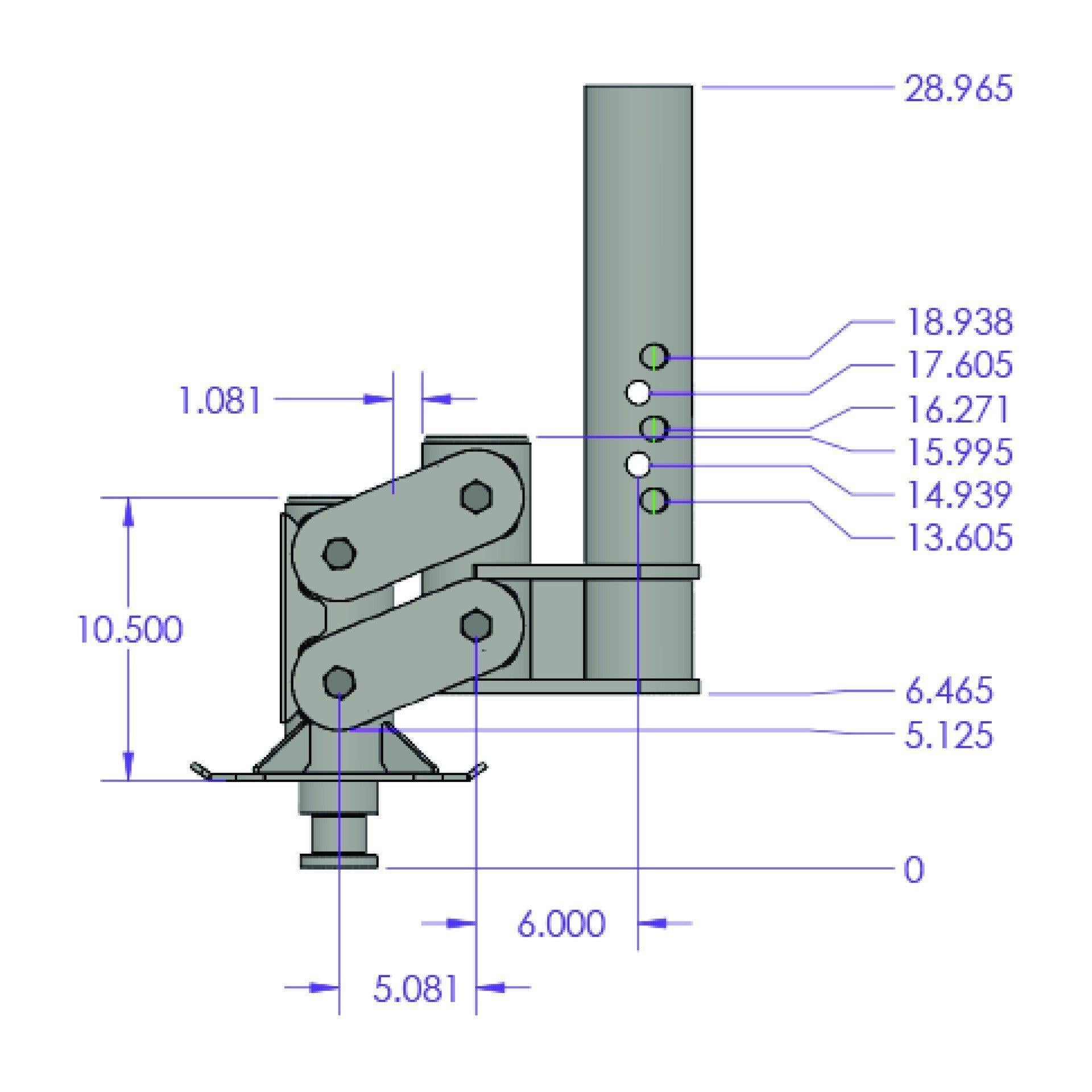 Gen-Y Spartan Torsion Flex Gooseneck Kingpin Couplers w/ 11" Extension (GH-7008)-Towing Accessories-Gen-Y Hitch-Dirty Diesel Customs