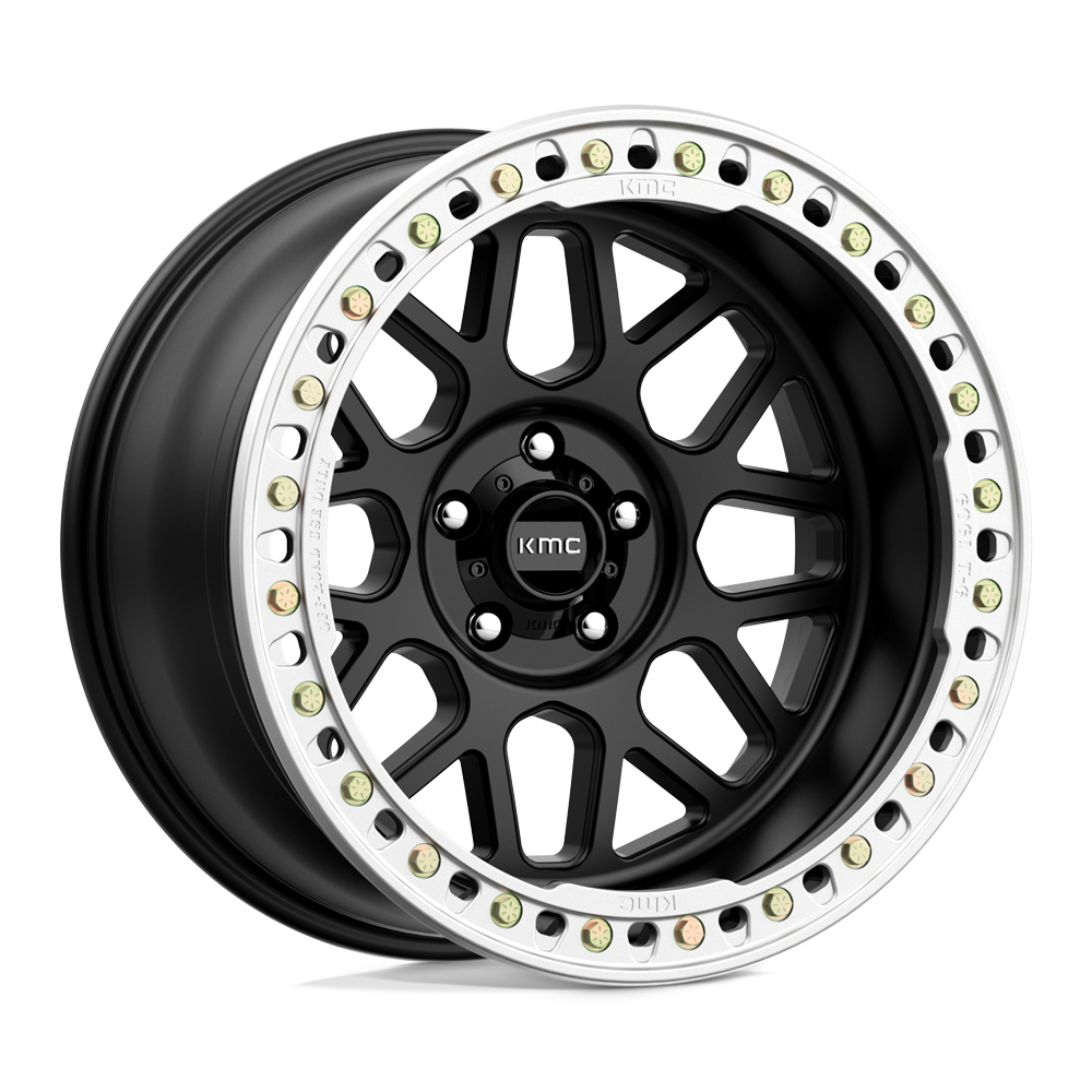 KMC KM235 GRENADE CRAWL BEADLOCK - Satin Black-Wheels-KMC-KM23521050748N-Dirty Diesel Customs