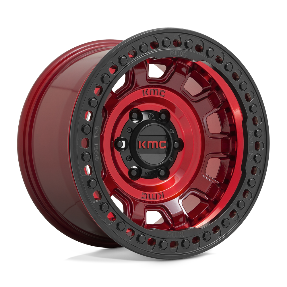 KMC KM236 TANK BEADLOCK - Candy Red-Wheels-KMC-KM23679050915N-Dirty Diesel Customs