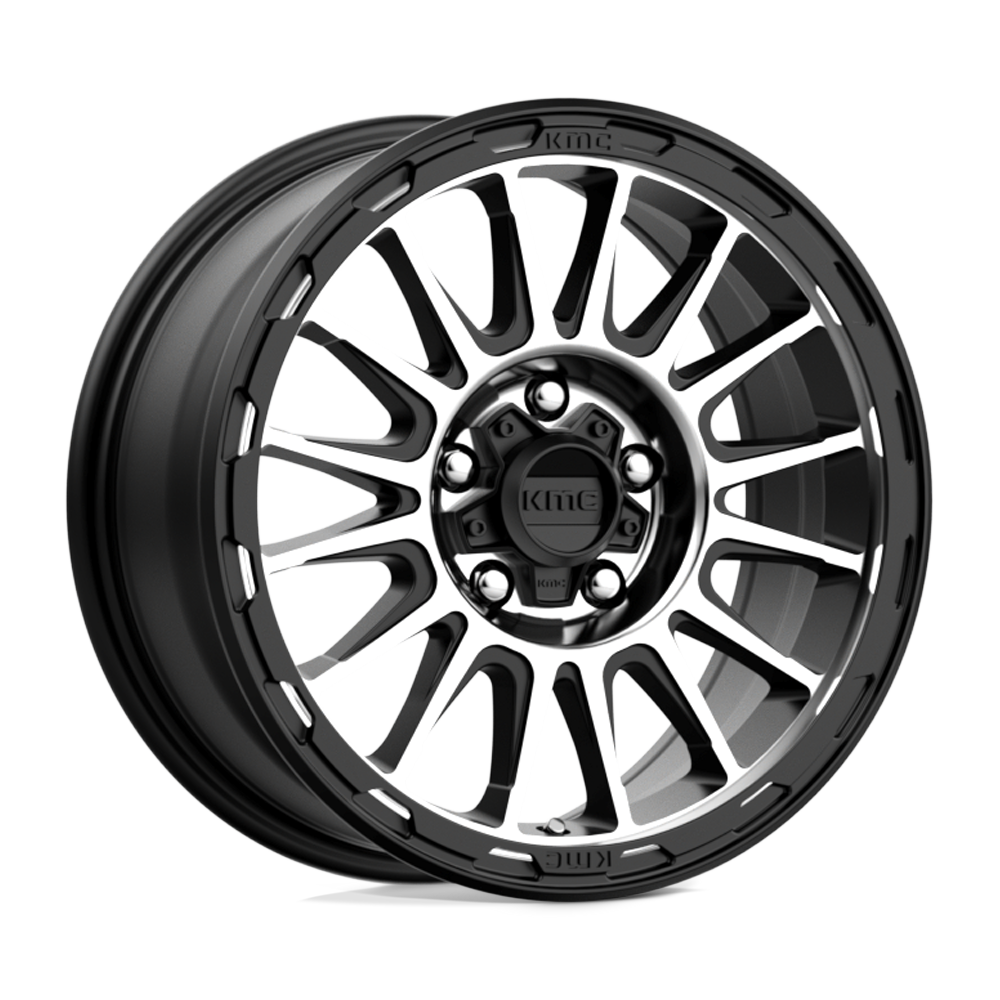 KMC KM542 IMPACT - Satin Black Machined-Wheels-KMC-KM54267012530-Dirty Diesel Customs