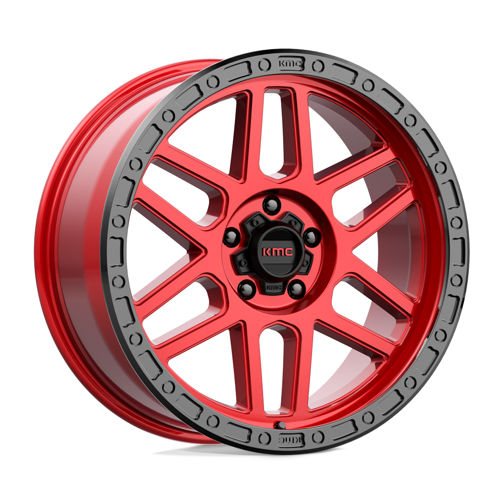 KMC KM544 MESA - Candy Red W/ Black Lip-Wheels-KMC-KM54429050900-Dirty Diesel Customs