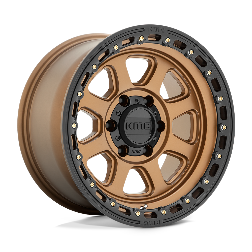 KMC KM548 CHASE - Matte Bronze W/ Black Lip-Wheels-KMC-KM54829050600-Dirty Diesel Customs