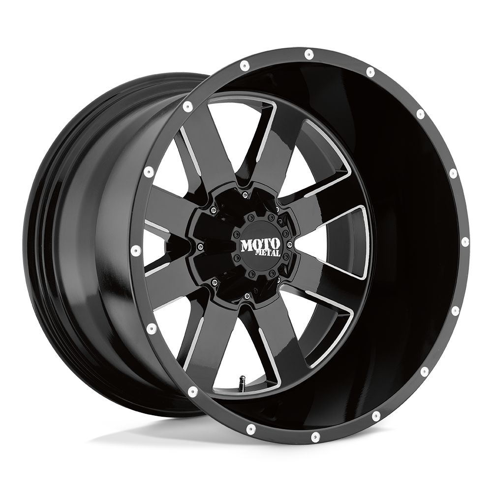 Moto Metal MO962 - Gloss Black Milled-Wheels-Moto Metal-MO96221035324NUS-Dirty Diesel Customs