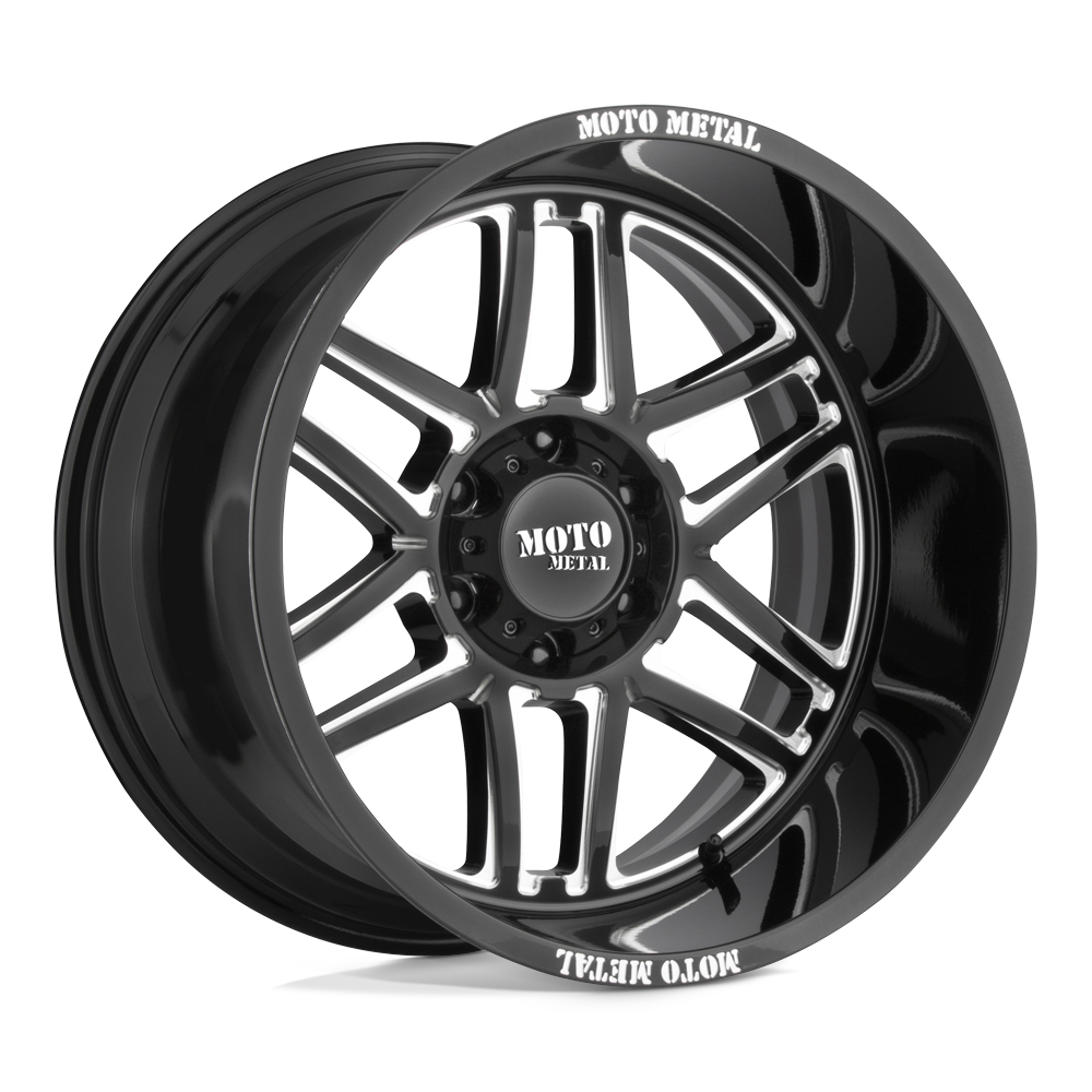 Moto Metal MO992 FOLSOM - Gloss Black Milled-Wheels-Moto Metal-MO99221050318N-Dirty Diesel Customs