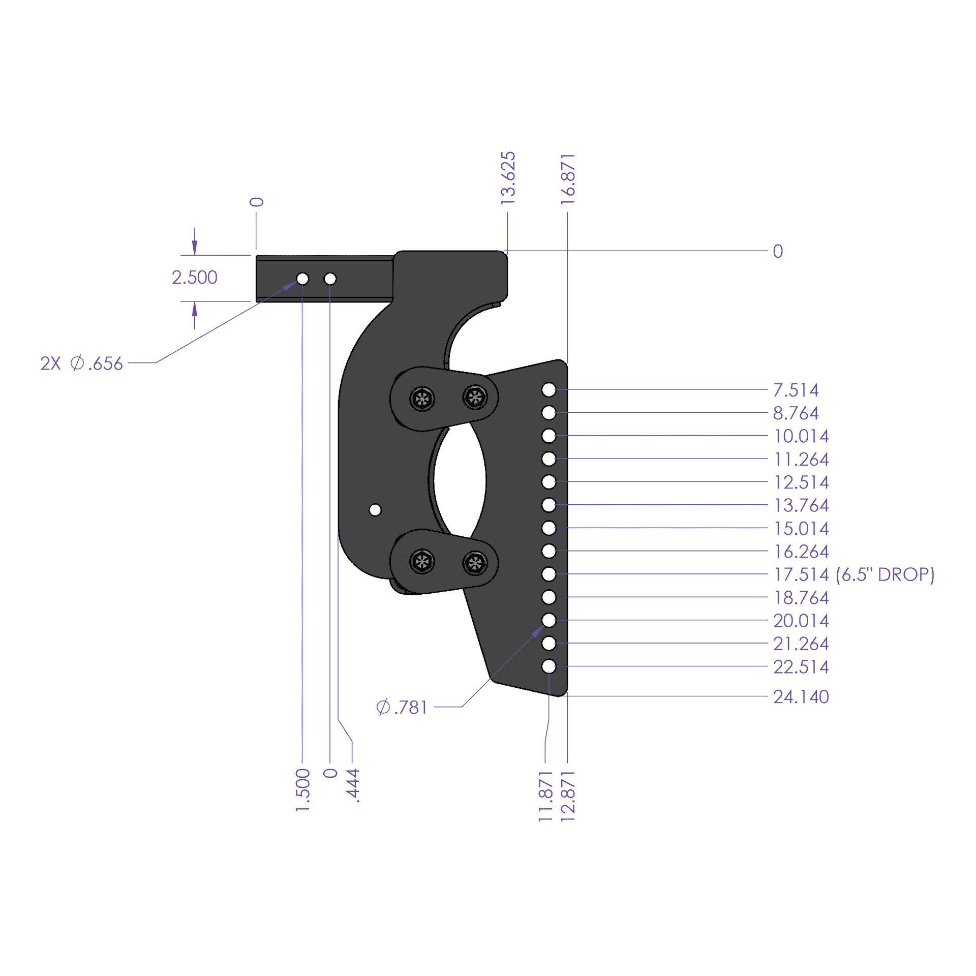 The Boss (Torsion-Flex) Weight Distribution 2-3" Shank (GH-1002)-Drop Hitch-Gen-Y Hitch-Dirty Diesel Customs