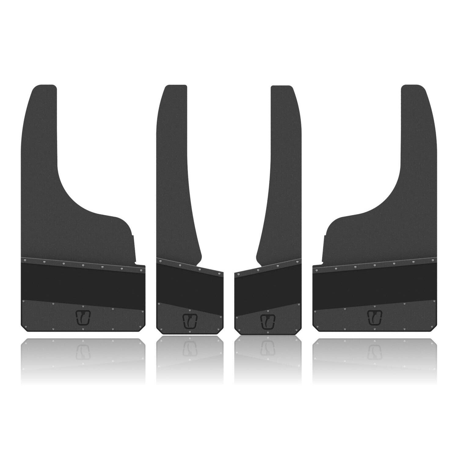 Trigger Industries Dually Long John Mud Flaps (TI-LJ-DRW-N-24-BLK)-Mud Flap-Trigger Industries-Dirty Diesel Customs