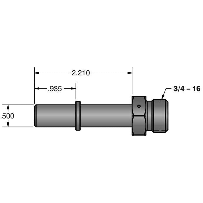 Universal 1/2" Quick Connect to 3/4"-16 O-ring (-8 AN) (FPE-34781-A)-Fuel Lines-Fleece Performance-Dirty Diesel Customs