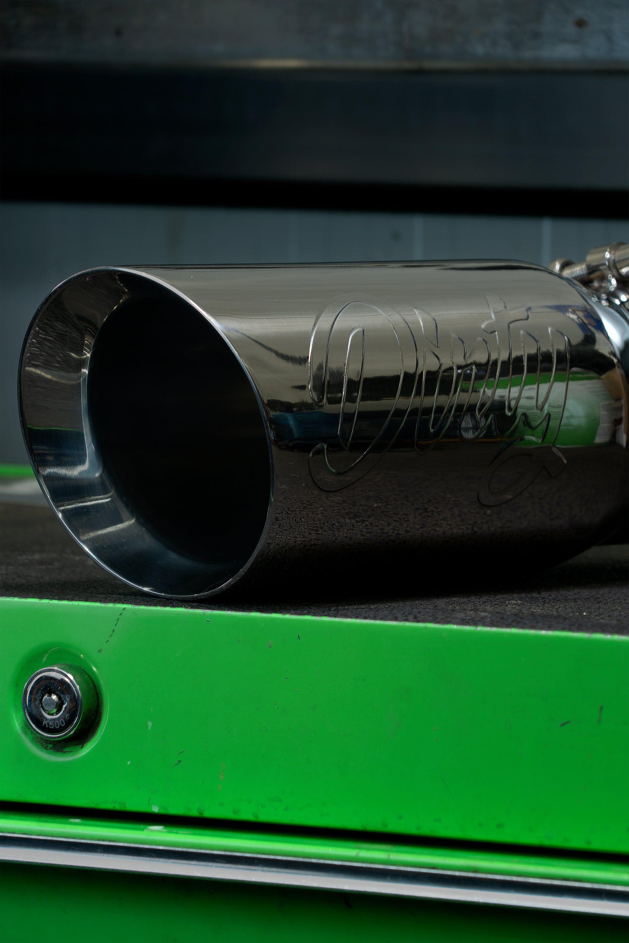 Universal 4 to 5" Dirty Stainless Exhaust Tip (DDC-EXH-A054)-Exhaust Tips-Dirty Diesel Customs-Dirty Diesel Customs