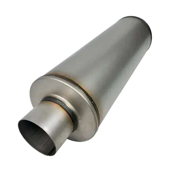 Universal Aluminized 8" Round Fiberglass Packed Muffler (FLO-6195)-Muffler-Flo-Pro-Dirty Diesel Customs