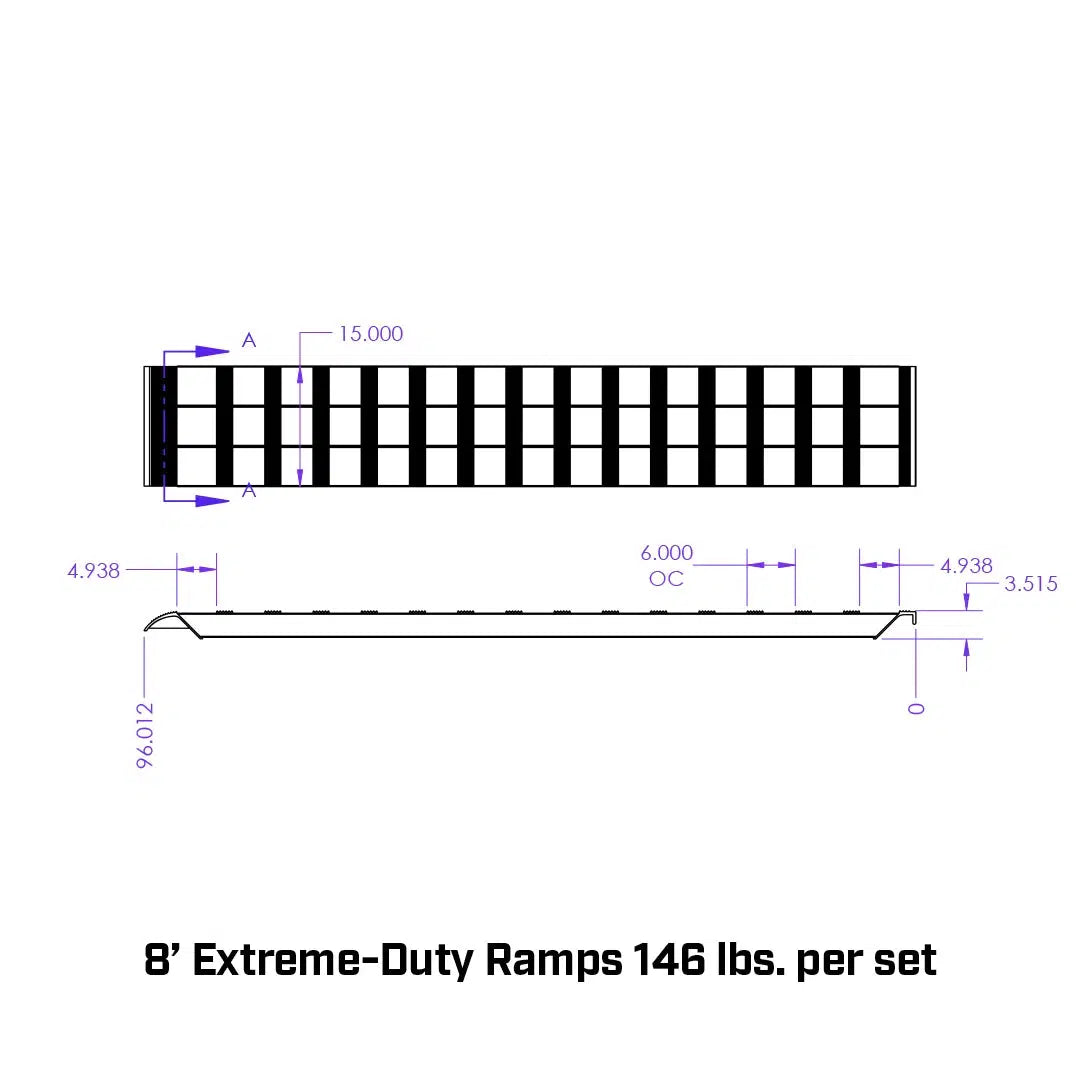 Universal Aluminum Loading Ramps-Ramp-Gen-Y Hitch-GH-17096-Dirty Diesel Customs