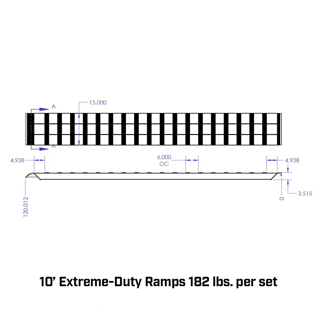 Universal Aluminum Loading Ramps-Ramp-Gen-Y Hitch-GH-17120-Dirty Diesel Customs