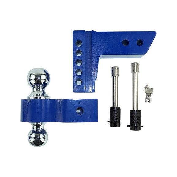 Universal Ball Mount 2.5" Shank, 4" Drop (HP10462-X)-Drop Hitch-PACBRAKE-HP10462-2-Dirty Diesel Customs