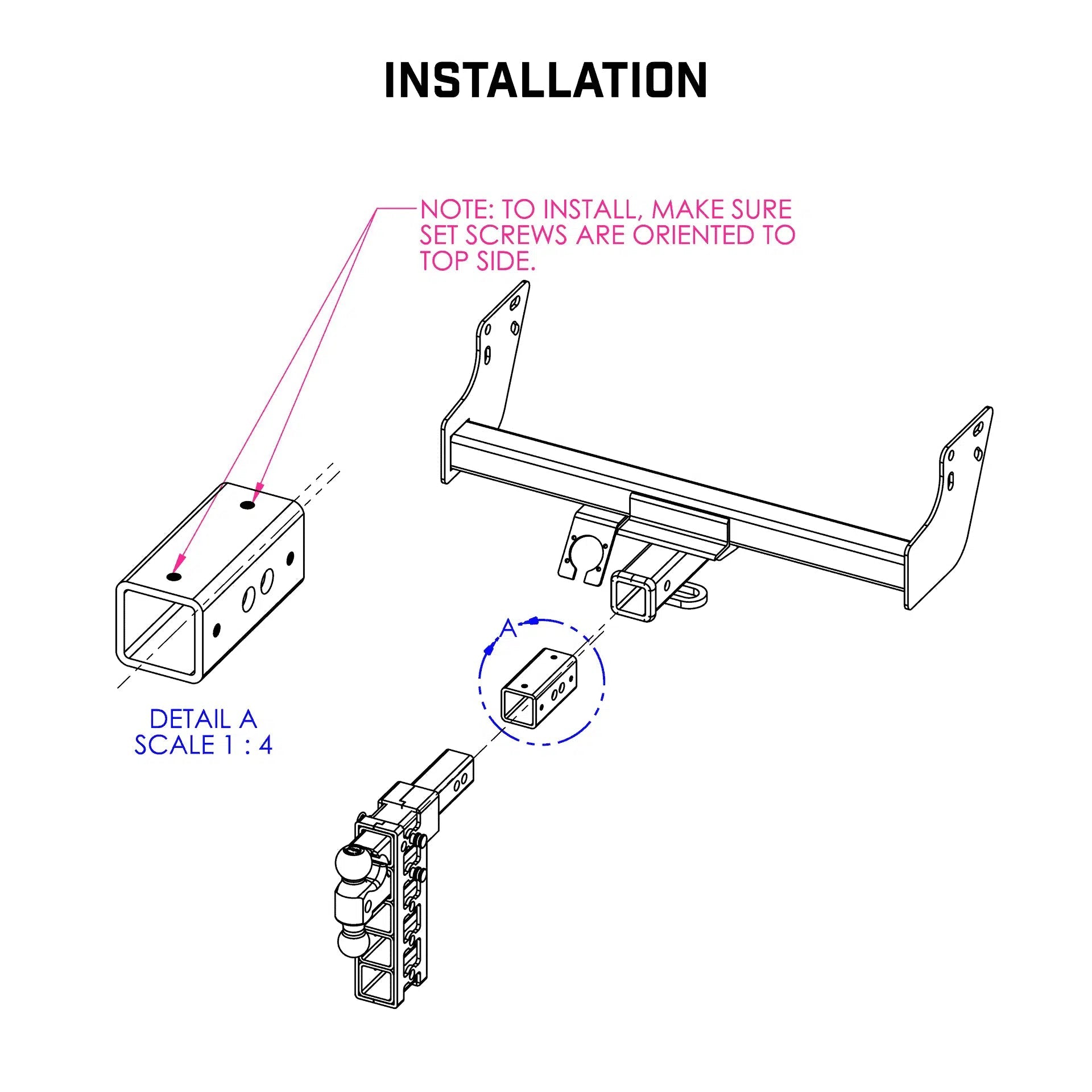 Universal Bolt-On Reducer Sleeve (GH-00X-1)-Towing Accessories-Gen-Y Hitch-Dirty Diesel Customs