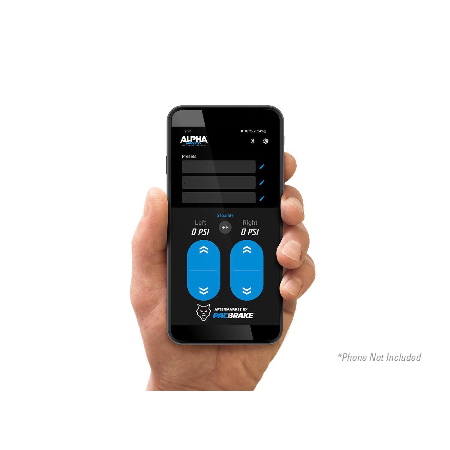 Universal Dual Channel Wireless 2nd Gen W/O Compressor (w/Onboard Air) (HP20325)-Wireless Air Spring Controller-PACBRAKE-Dirty Diesel Customs