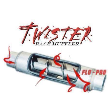 Universal FLO-PRO 5" Stainless Twister Muffler (71600)-Muffler-Flo-Pro-Dirty Diesel Customs