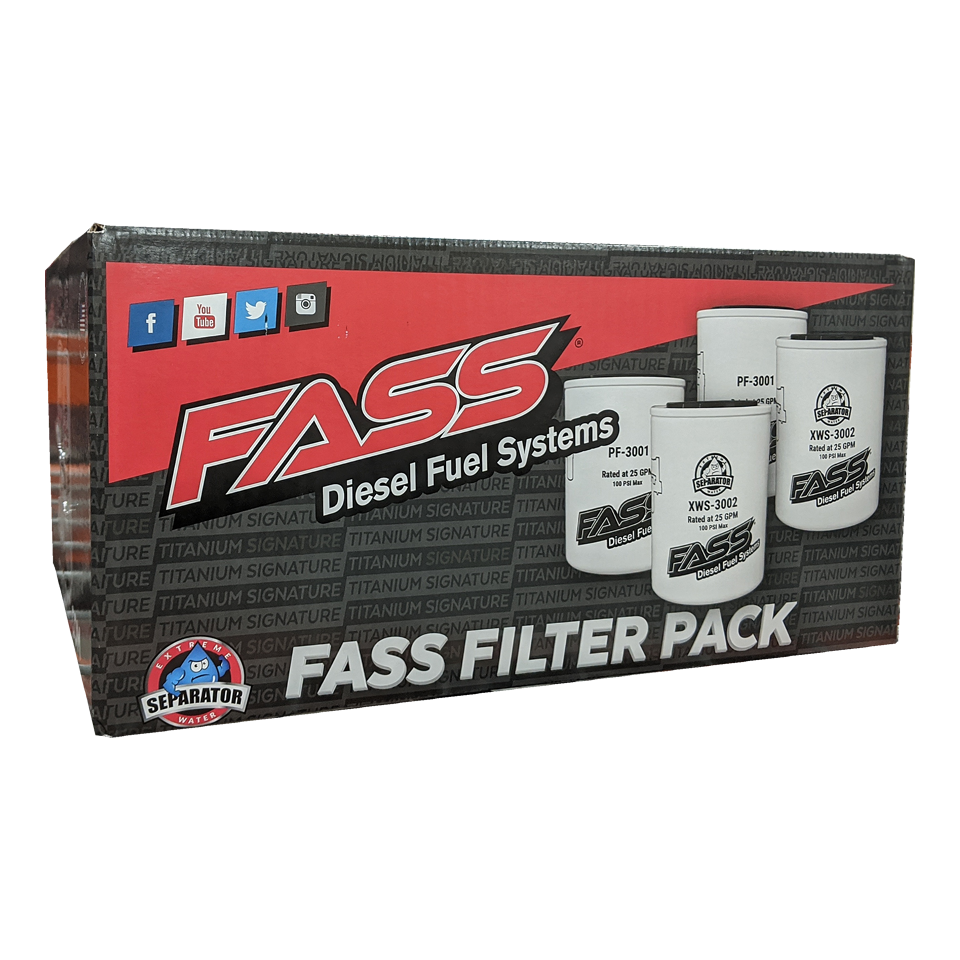 Universal Fass Fuel Filter Pack (FP3000)-Fuel Filter-Fass Fuel Systems-Dirty Diesel Customs