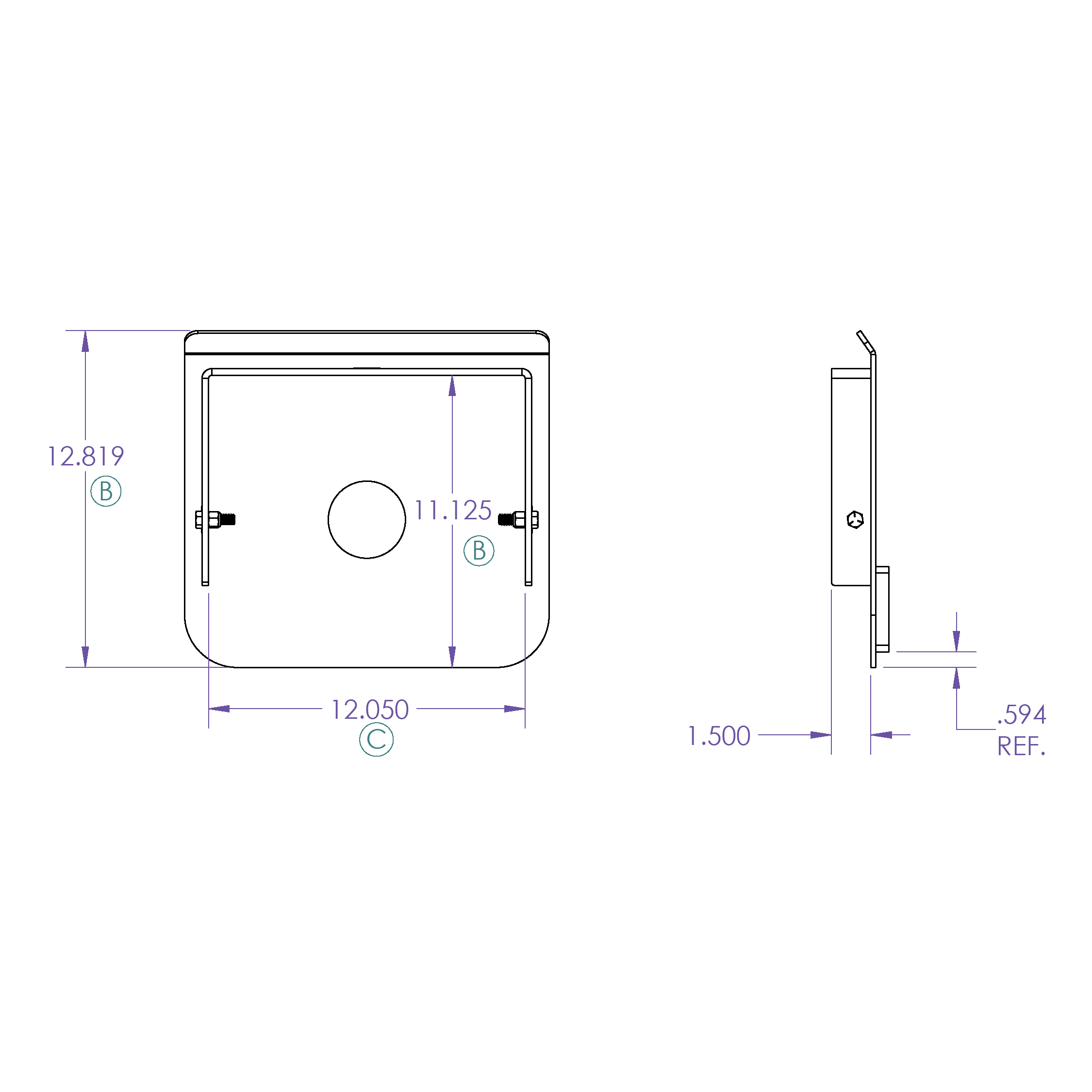 Universal Fifth Wheel Capture Plate (GH-70924)-Towing Accessories-Gen-Y Hitch-Dirty Diesel Customs