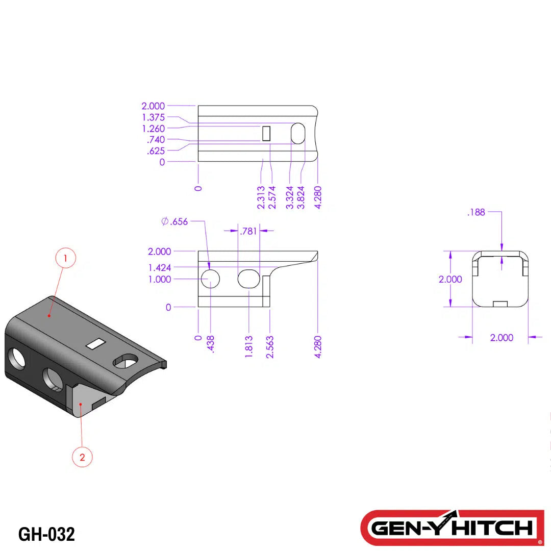 Universal GEN-Y Replacement Pintle Lock (GH-XXX)-Pintle Lock-Gen-Y Hitch-Dirty Diesel Customs