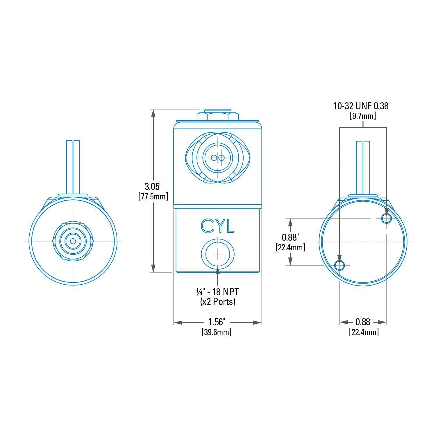 Universal HD Exhaust Brake Solenoid (C10611)-Exhaust Brake Accessory-PACBRAKE-C10611-Dirty Diesel Customs