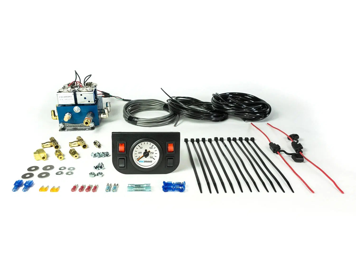 Universal Independent Electric In-Cab Control Kit w/ Mechanical Gauge (HP10062)-In-Cab Control Kit-PACBRAKE-Dirty Diesel Customs