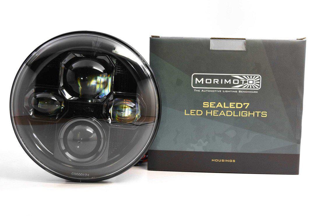 Universal Individual Round Black Sealed Bi-LED 2.0 7" (LF271)-LED Bulb-Morimoto-LF271-Dirty Diesel Customs