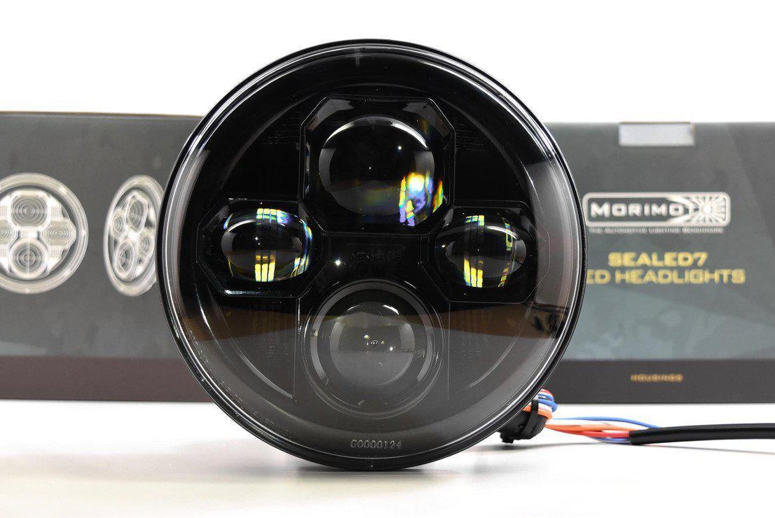 Universal Individual Round Black Sealed Bi-LED 2.0 7" (LF271)-LED Bulb-Morimoto-LF271-Dirty Diesel Customs