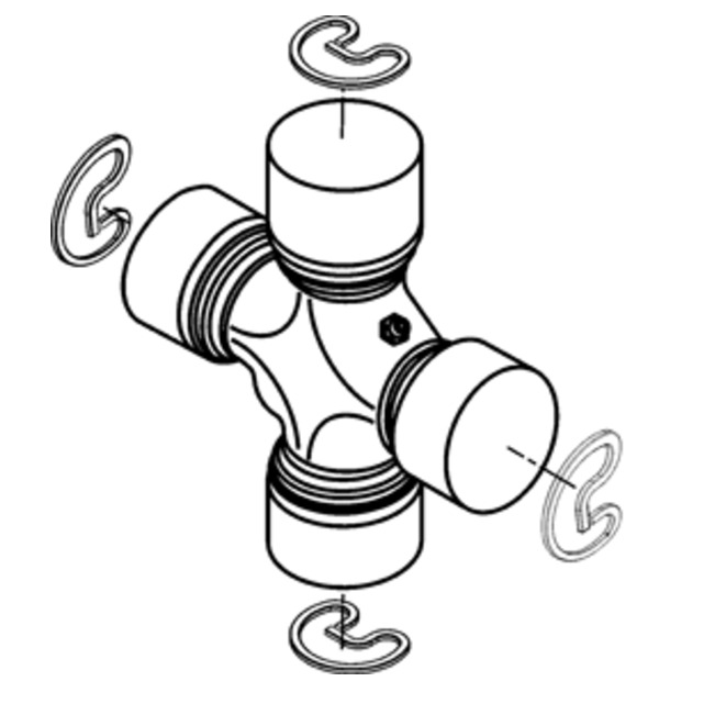 Universal SPL55X 1480/ U-Joint (SPL55X)-U-Joints-Spicer-Dirty Diesel Customs