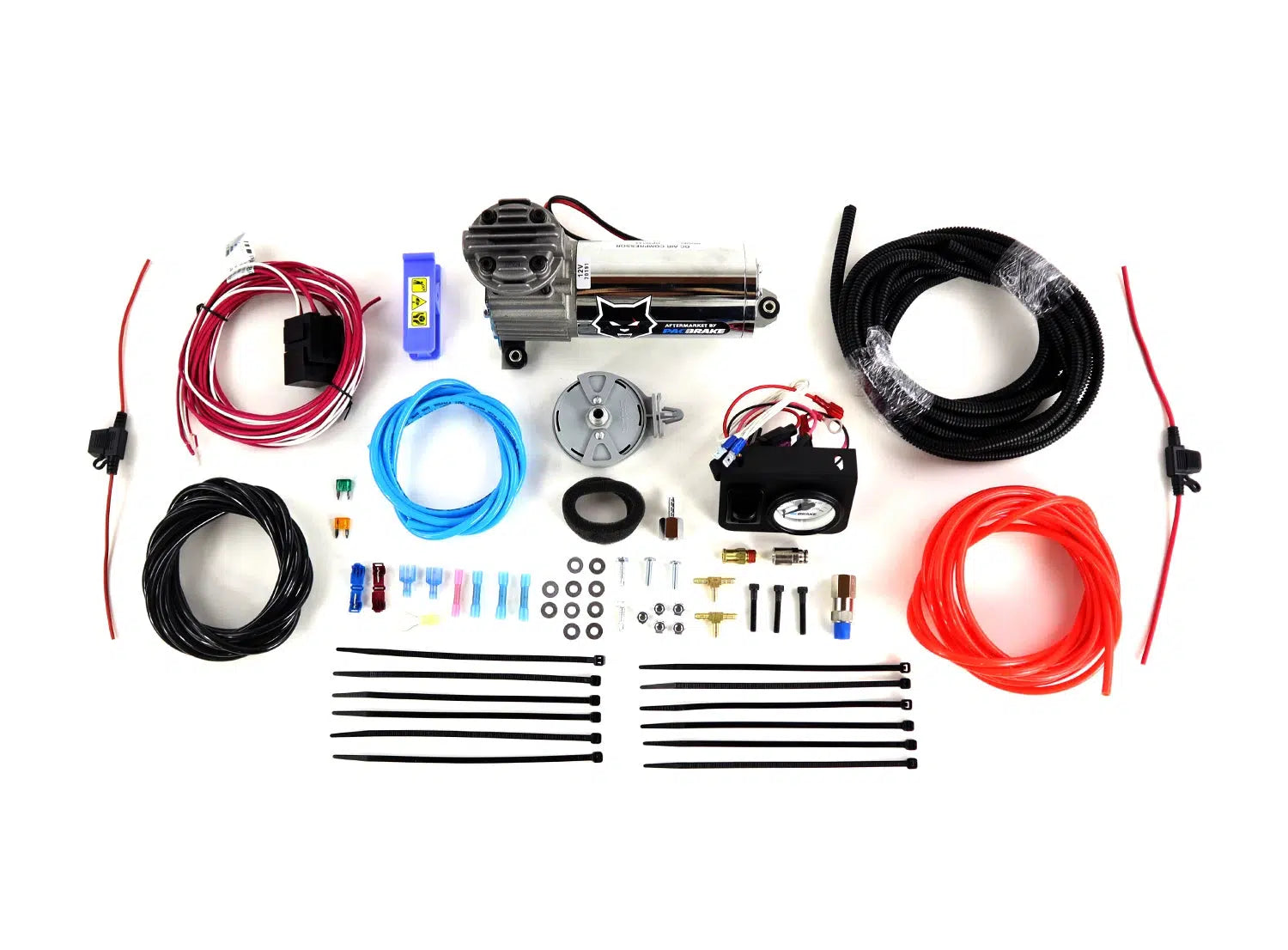 Universal Simultaneous In-Cab Control Kit w/ Mechanical Gauge & Compressor (HP10135)-In-Cab Control Kit-PACBRAKE-Dirty Diesel Customs