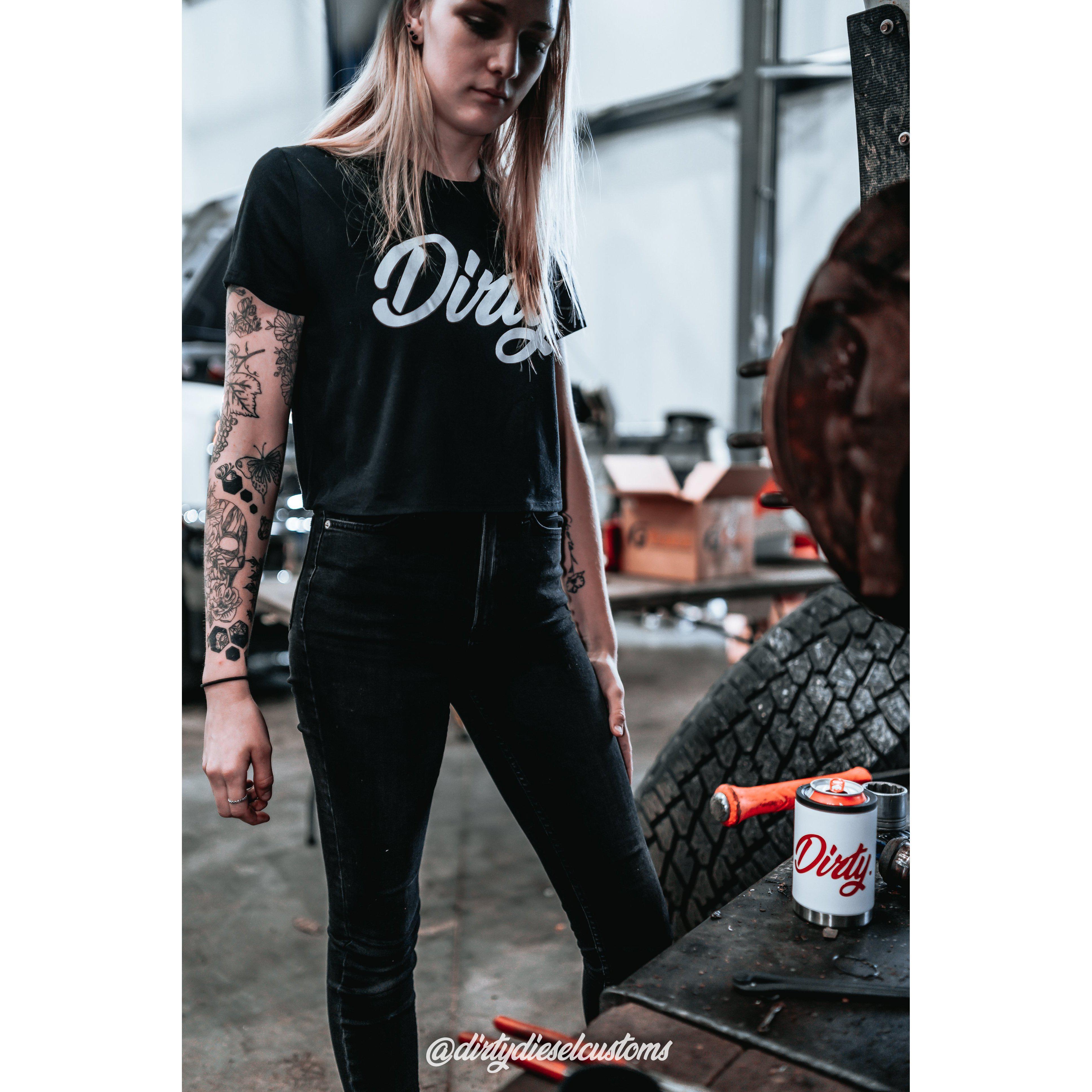 Women's Dirty Diesel Crop Top-T-Shirt-Dirty Diesel Customs-Dirty Diesel Customs