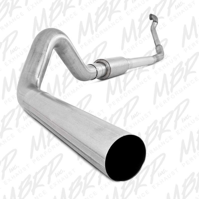 1994-1997 Powerstroke 4" Turbo Back Exhaust w/ Muffler (S6218P)-Turbo Back Exhaust System-MBRP-Dirty Diesel Customs