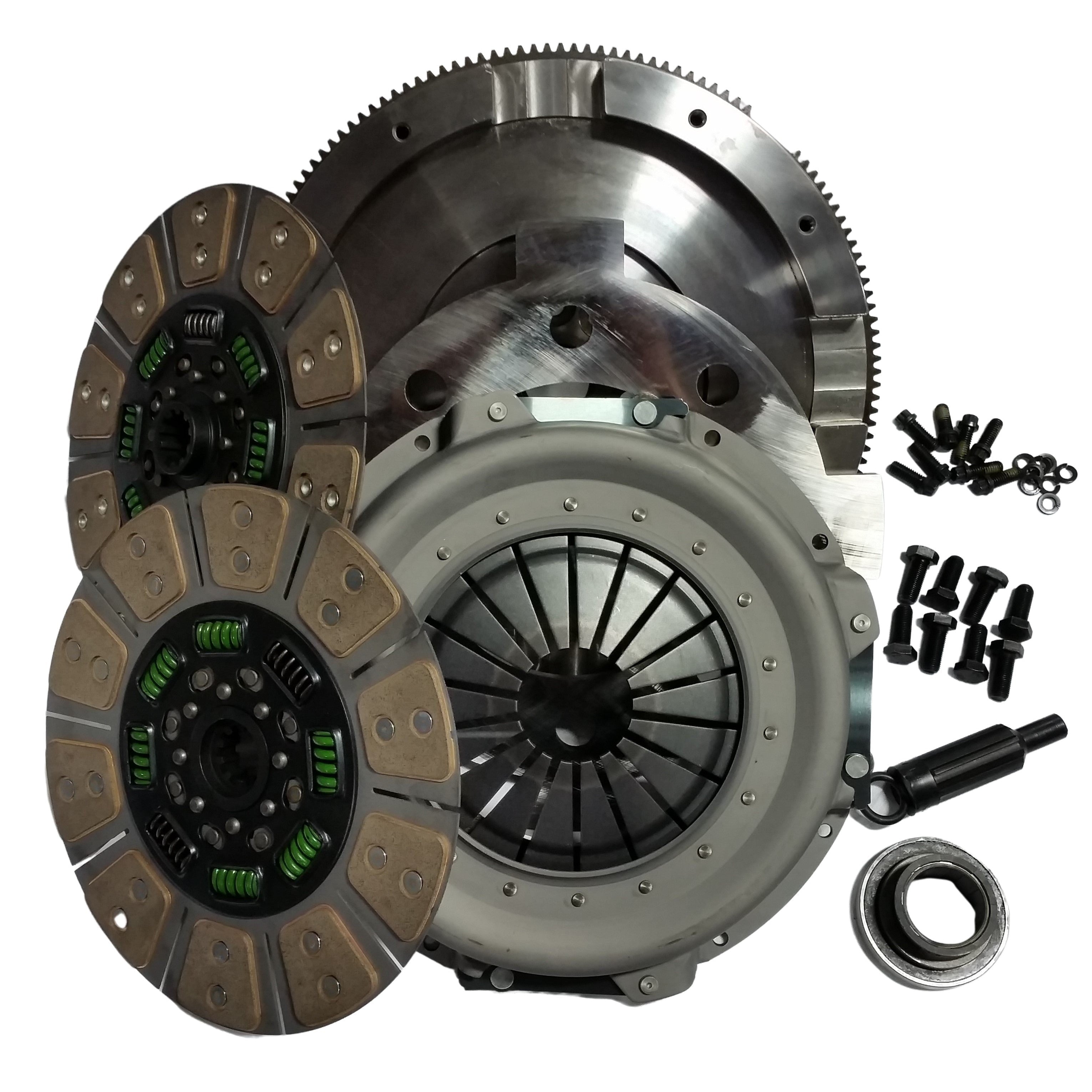 1994-1997 Powerstroke Billet Dual Disc Ceramic Clutch - 650HP/1300ft-lb (NMU73ZF5DDS)-Performance Clutches-Valair-Dirty Diesel Customs