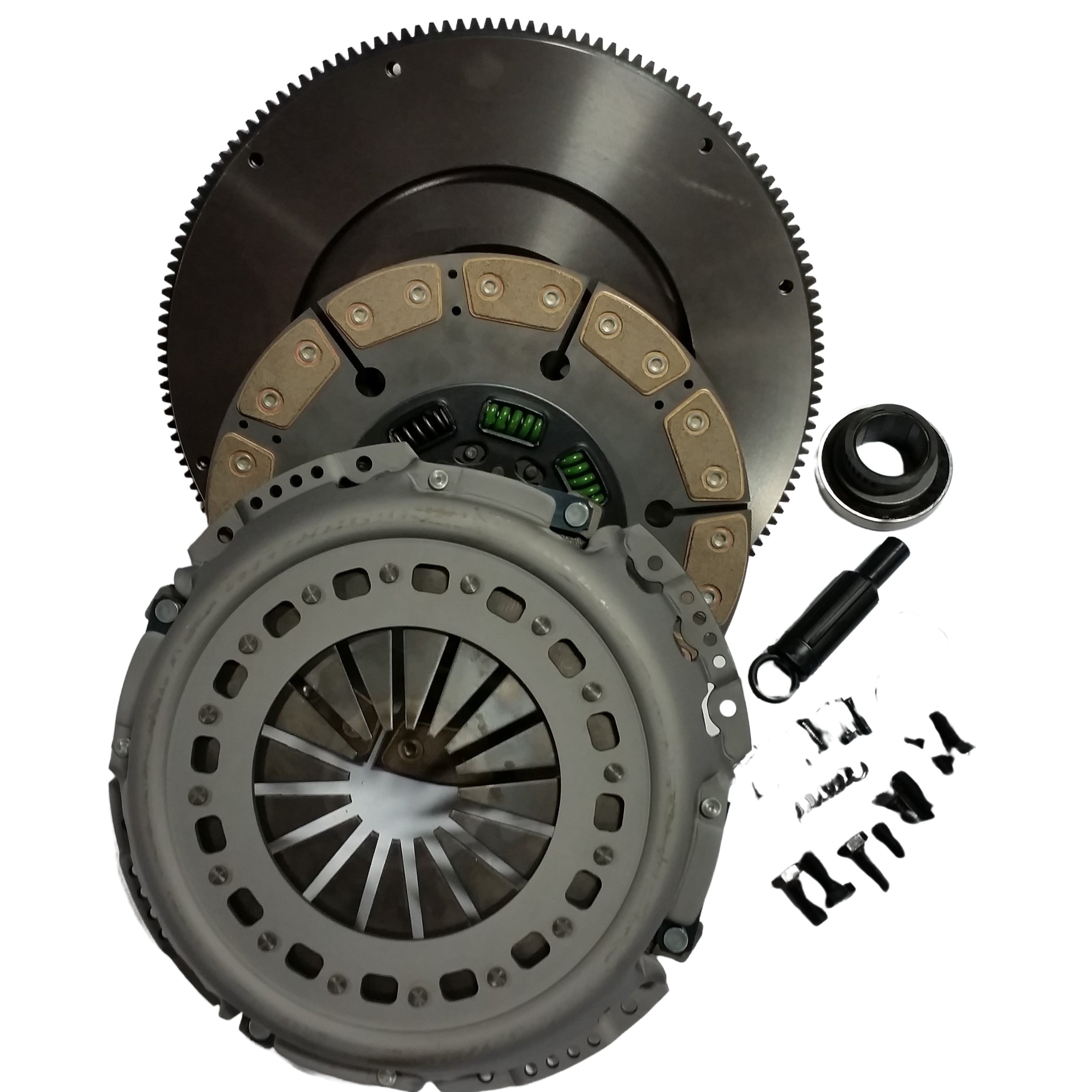 1994-1997 Powerstroke Ceramic/Ceramic Clutch Kit w/Flywheel - 600HP/1100ft-lb (NMU70263-04-SFC)-Performance Clutches-Valair-NMU70263-04-SFC-Dirty Diesel Customs