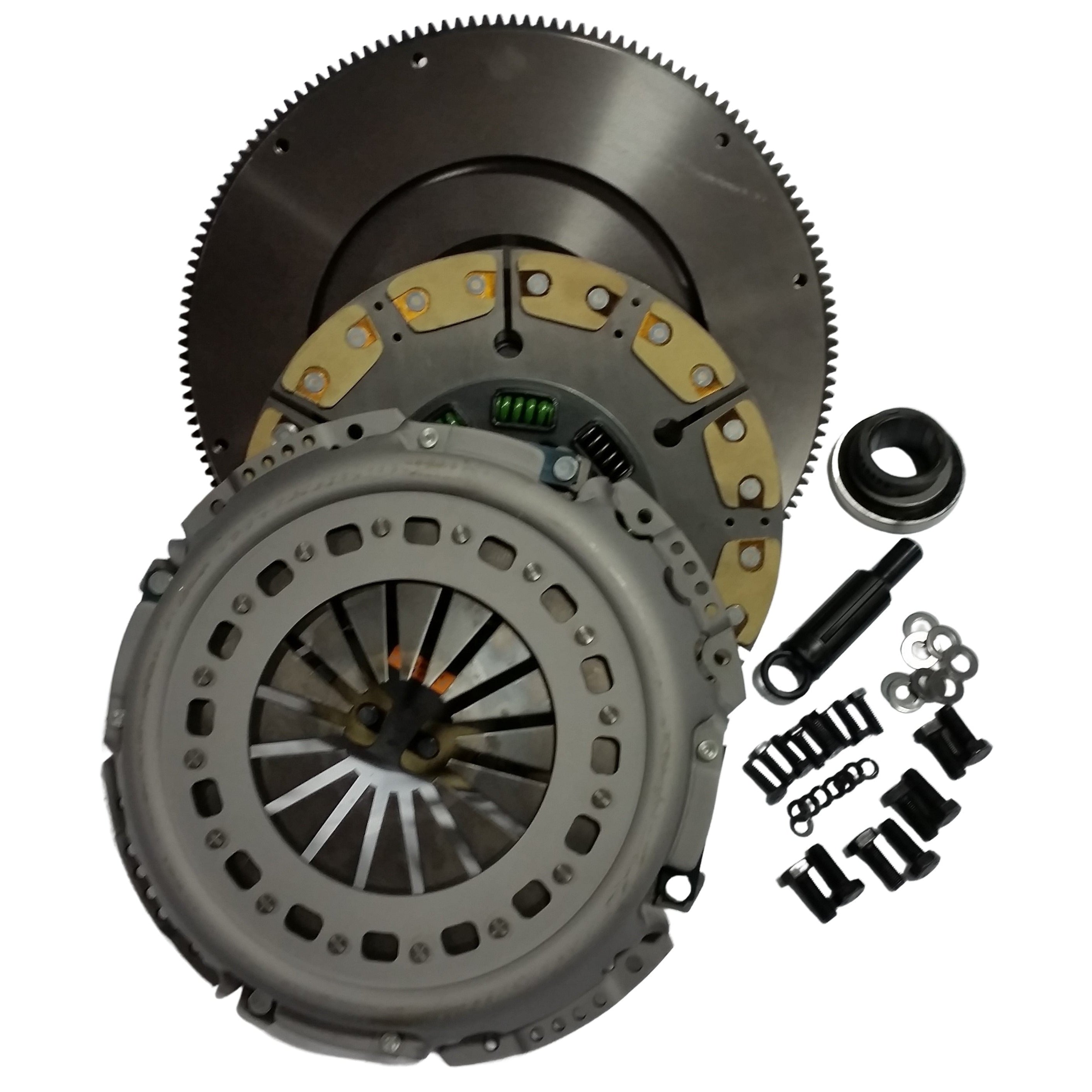 1994-1997 Powerstroke Ceramic/Kevlar Clutch Kit w/Flywheel - 500HP/1000ft-lb (NMU70263-06-SFC)-Performance Clutches-Valair-Dirty Diesel Customs