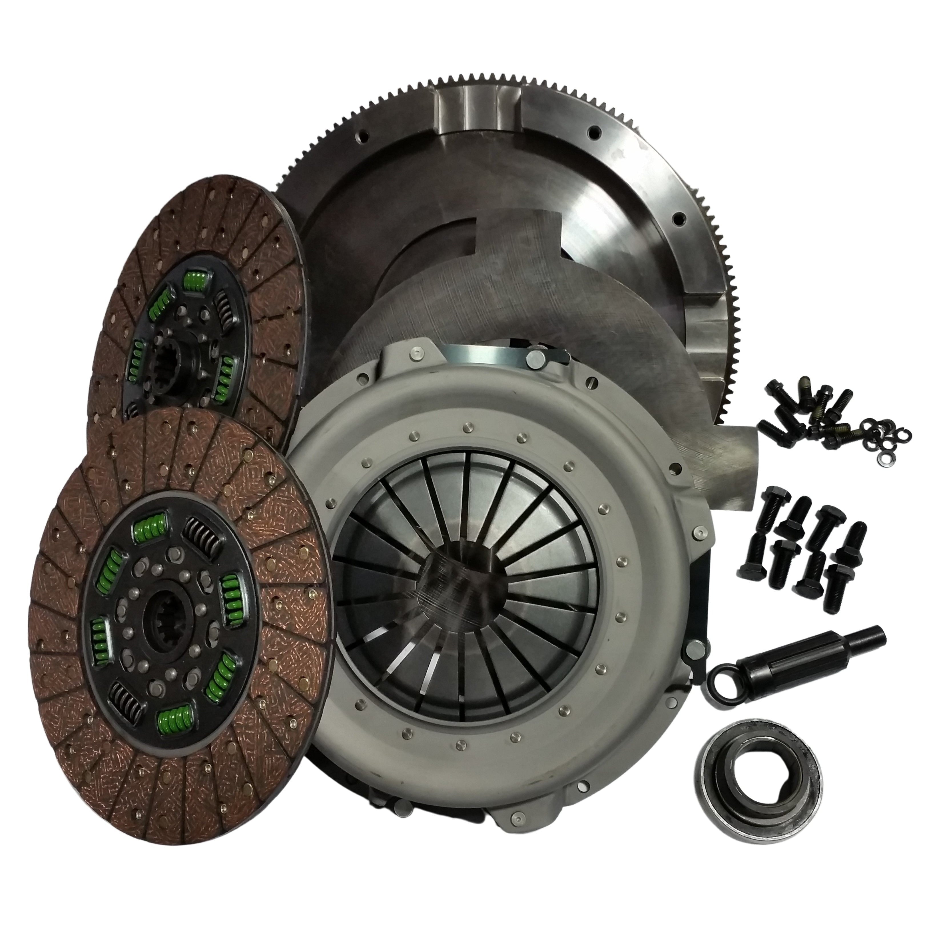 1994-1997 Powerstroke Organic Billet Dual Disc Clutch - 550HP/1100ft-lb (NMU73ZF5DDS-ORG)-Performance Clutches-Valair-Dirty Diesel Customs