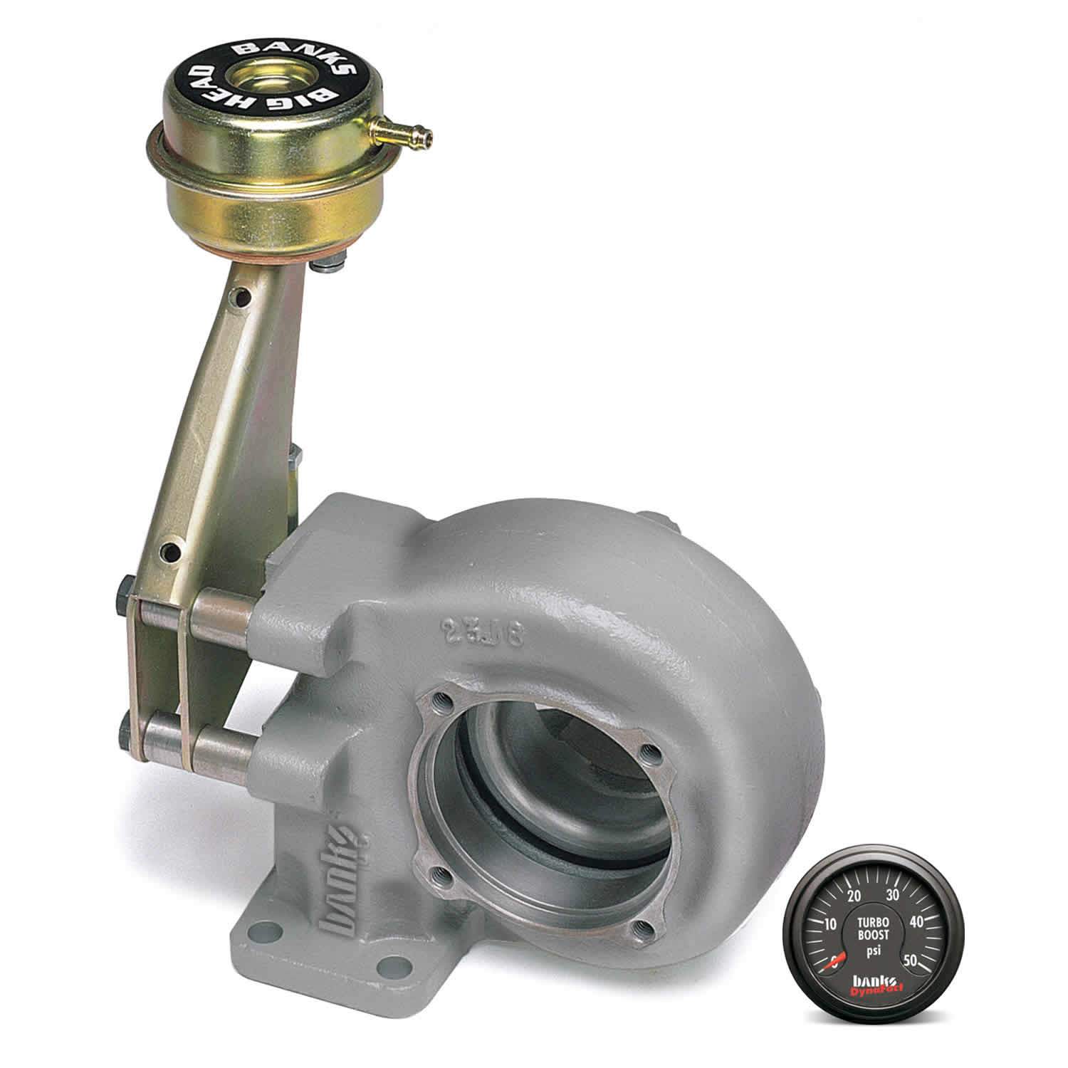 1994-2002 Cummins Turbocharger Housing w/boost guage (24053)-Turbocharger Housing-Banks Power-24053-Dirty Diesel Customs