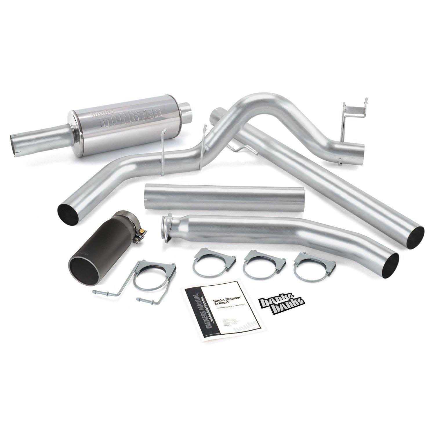 1998-2002 Cummins Exhaust System Kit - Standard Cab (48635)-Exhaust System Kit-Banks Power-48635-B-Dirty Diesel Customs