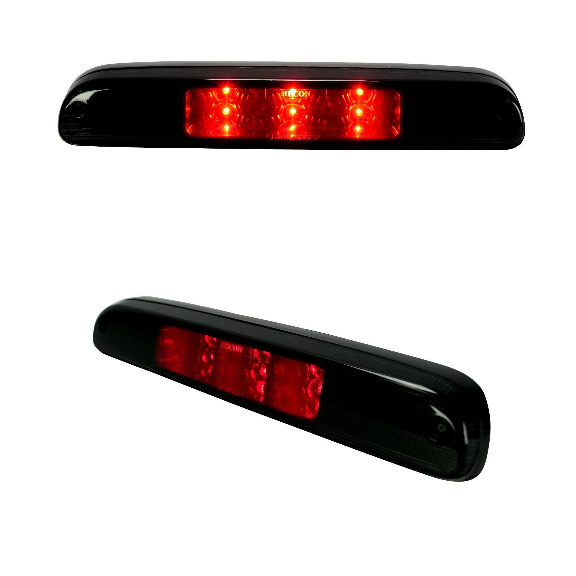 1999-2016 Powerstroke LED Third Brake Light Kit w/ Smoked Lens (264116BK)-Third Brake Lights-RECON Lights-264116BK-Dirty Diesel Customs