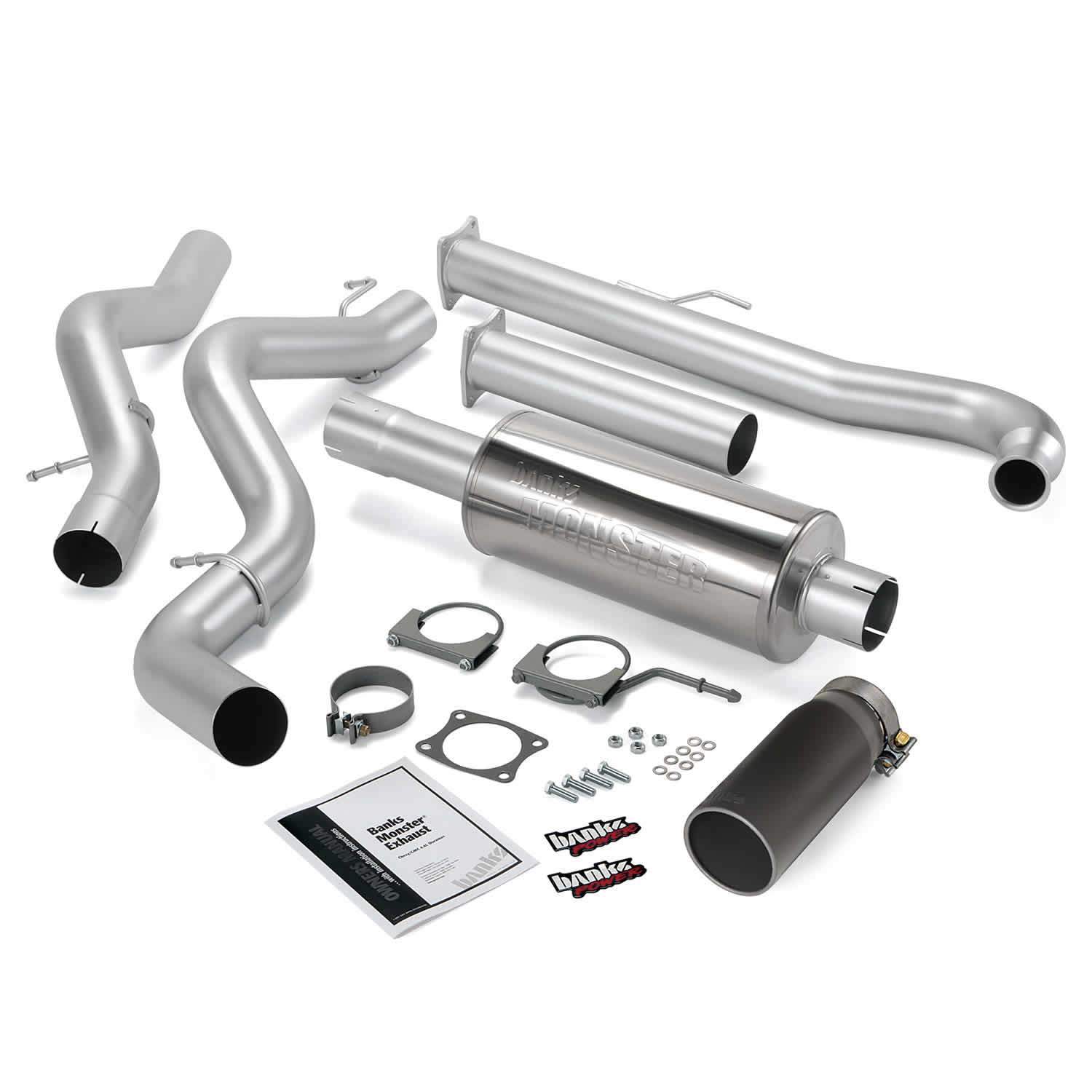 2001-2004 Duramax Exhaust System Kit - ECLB/CCLB (48630)-Exhaust System Kit-Banks Power-48630-B-Dirty Diesel Customs