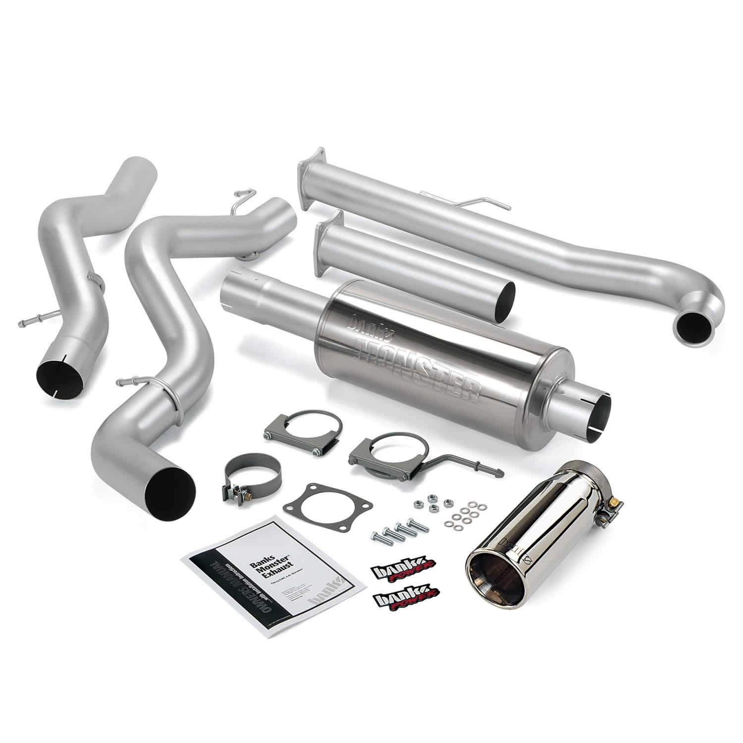 2001-2004 Duramax Exhaust System Kit - ECLB/CCLB (48630)-Exhaust System Kit-Banks Power-48630-Dirty Diesel Customs