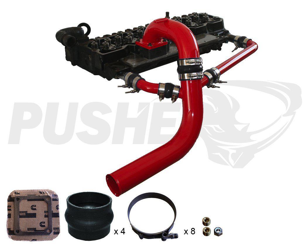 2003-2007 Cummins 3" Intake Manifold w/ 3" Cross-Air Package (PDC0307CAK)-Intake Manifold-Pusher-Dirty Diesel Customs