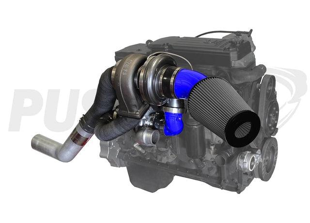 2003-2007 Cummins High Mount Pusher Compound Turbo System (PDC0307HM)-Compound Turbo Kit-Pusher-Dirty Diesel Customs