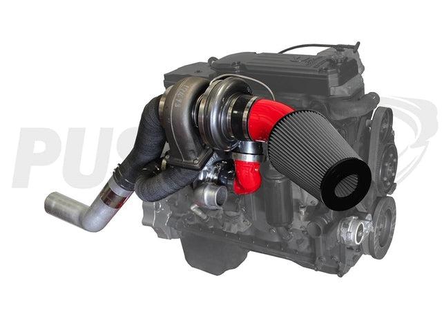 2003-2007 Cummins High Mount Pusher Compound Turbo System (PDC0307HM)-Compound Turbo Kit-Pusher-Dirty Diesel Customs