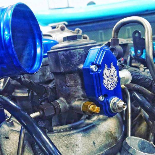 2003-2007 Powerstroke Adjustable Blue Spring Kit w/ Billet Housing (SD-FUELBLK-6.0-ADJ)-Blue Spring Kit-Sinister-Dirty Diesel Customs