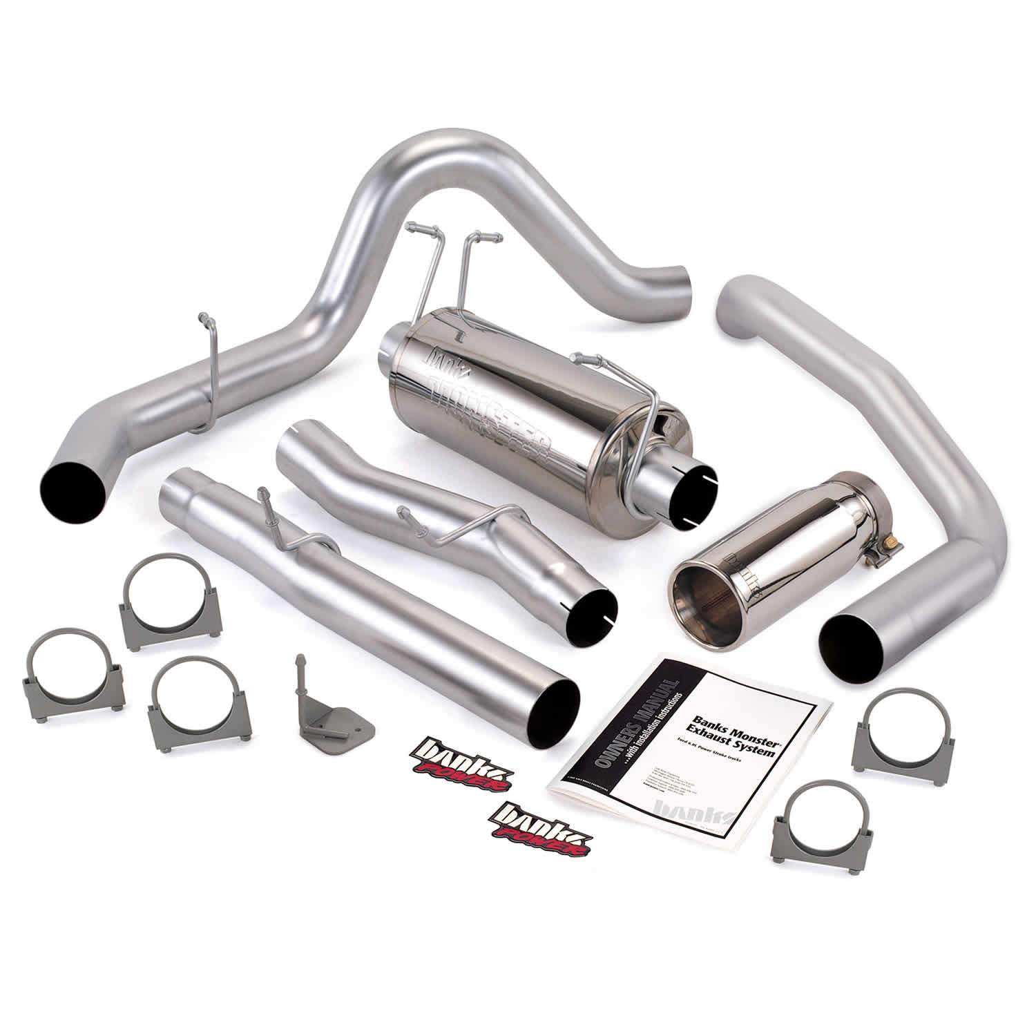 2003-2007 Powerstroke Exhaust System Kit - ECLB (48786)-Exhaust System Kit-Banks Power-48786-Dirty Diesel Customs