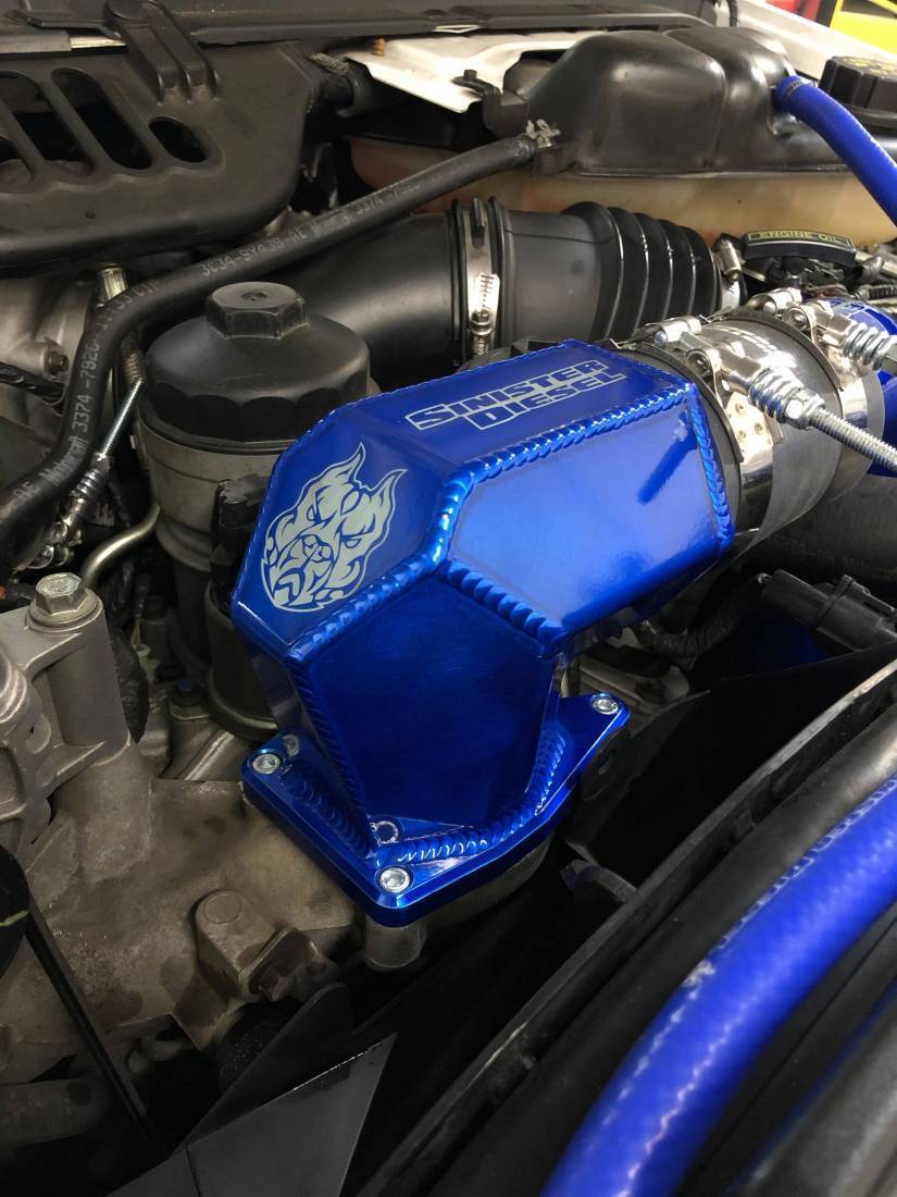 2003-2007 Powerstroke Hexagon Intake Elbow (SD-INTEL-6.0-HEX)-Intake Elbows-Sinister-Dirty Diesel Customs